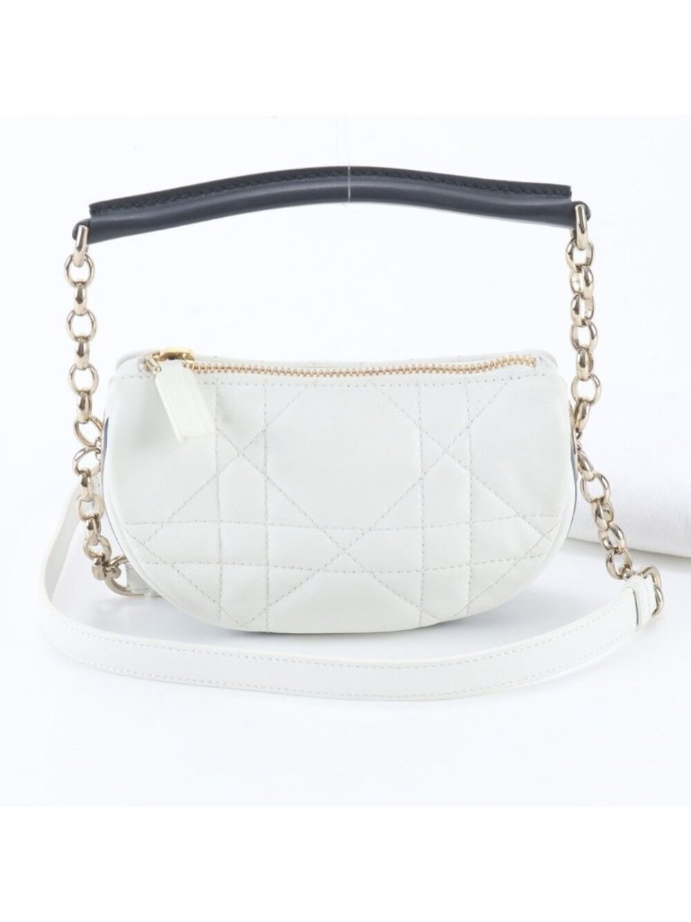 Dior Vibe Micro Hobo Leather 2-Way Shoulder Bag
